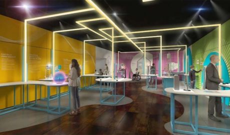 Simulació d'un dels futurs espais del Museu de l'Electricitat