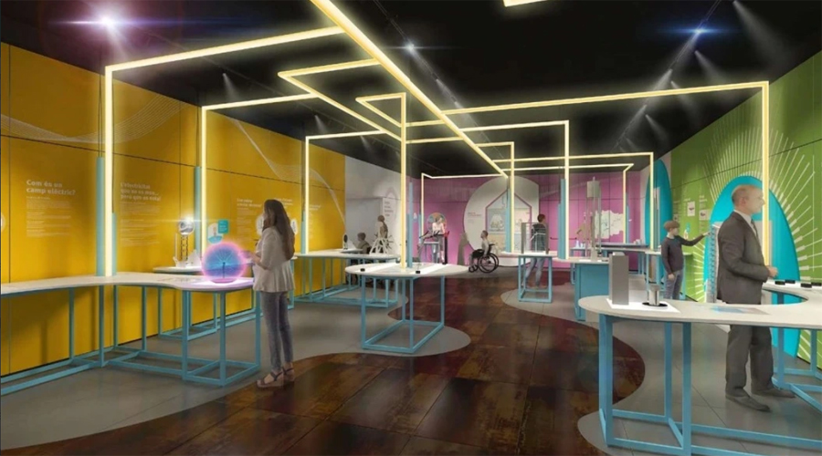 Simulació d'un dels futurs espais del Museu de l'Electricitat (FEDA)