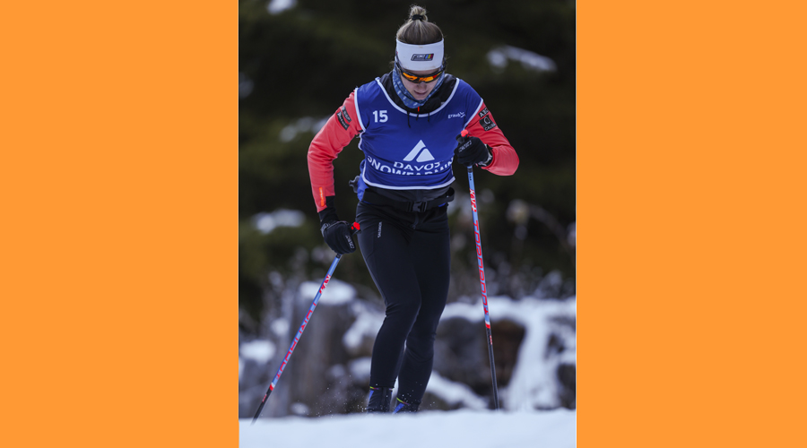 Gina del Rio entrenant a Davos (Manzoni / Nordic Focus)