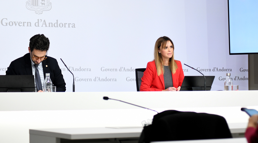 El ministre portaveu del Govern, Guillem Casal, i la secretària d'Estat, Mariona Cadena (SFGA)