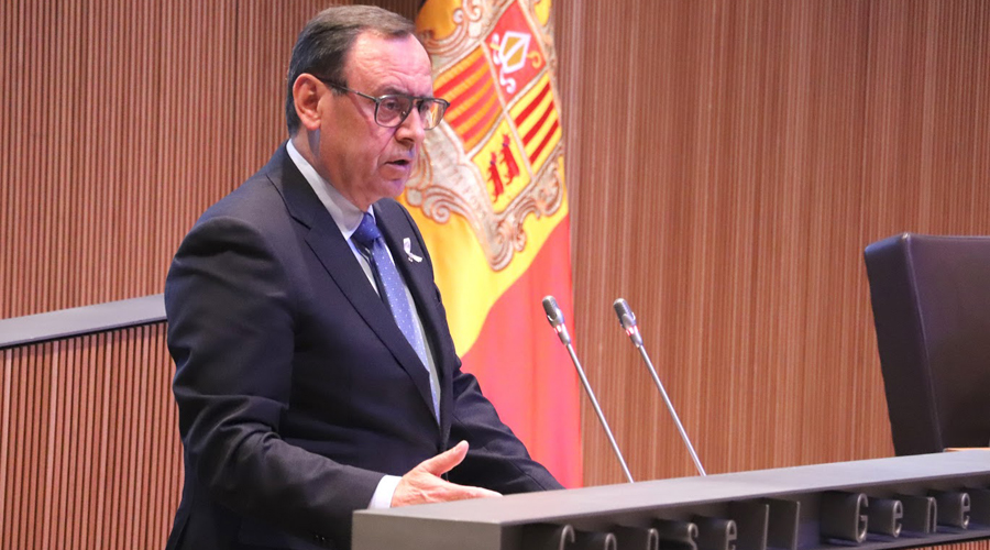 El president del Grup Parlamentari Demòcrata, Jordi Jordana (Consell General)