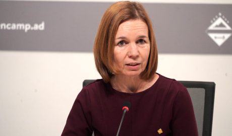 Marta Pujol durant la sessió del Consell de Comú d'aquest dijous