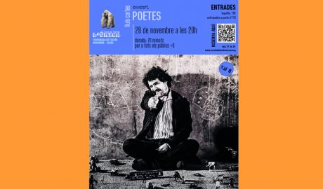 Cartell de l'espectacle "Poetes", amb Lluís Cartes