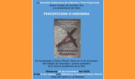Presentació del llibre Percepcions d'Andorra