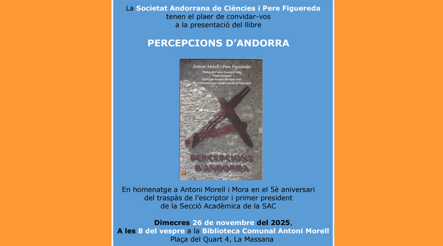 Presentació del llibre Percepcions d'Andorra (SAC)