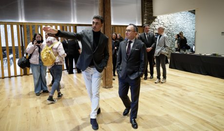 Raul Ferré i Xavier Espot en la inauguració de la nova seu de l'EFPEM