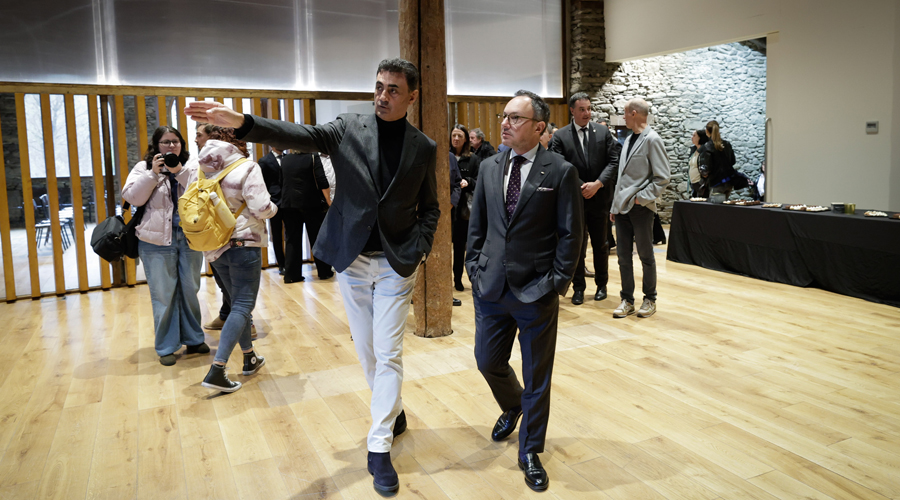 Raul Ferré i Xavier Espot en la inauguració de la nova seu de l'EFPEM (SFGA)