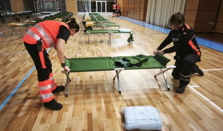 Efectius dels dos cossos treballant en el simulacre