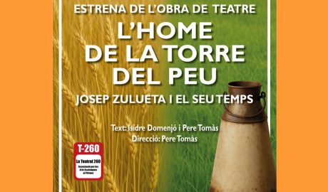 Cartell anunciant l'obra de teatre de 'L'home de la Torre del Peu'