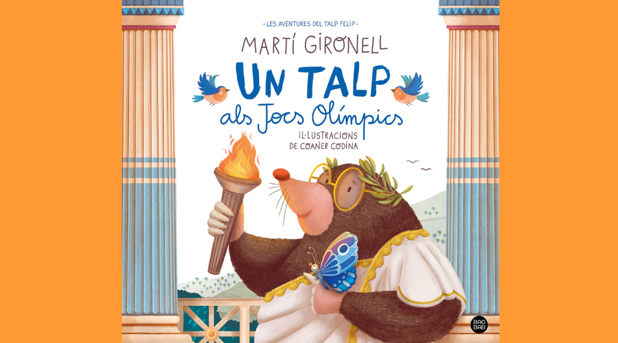 Coberta del llibre infantil "Un talp als Jocs Olímpics"