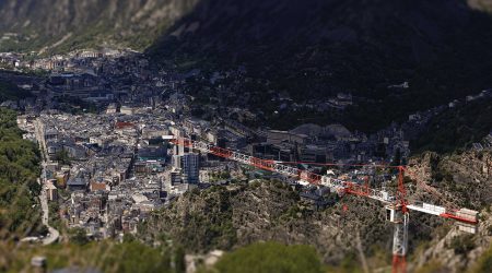 Vista del nucli poblat de la vall central