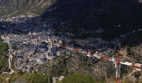 Vista del nucli poblat de la vall central