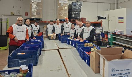 Voluntaris i voluntàries que han participat aquest cap de setmana en el Gran Recapte 2025 a la Seu i comarca