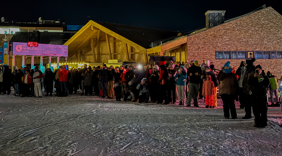 Una imatge del NeuFest aquest passat dissabte a la nit (Comú d'Encamp)