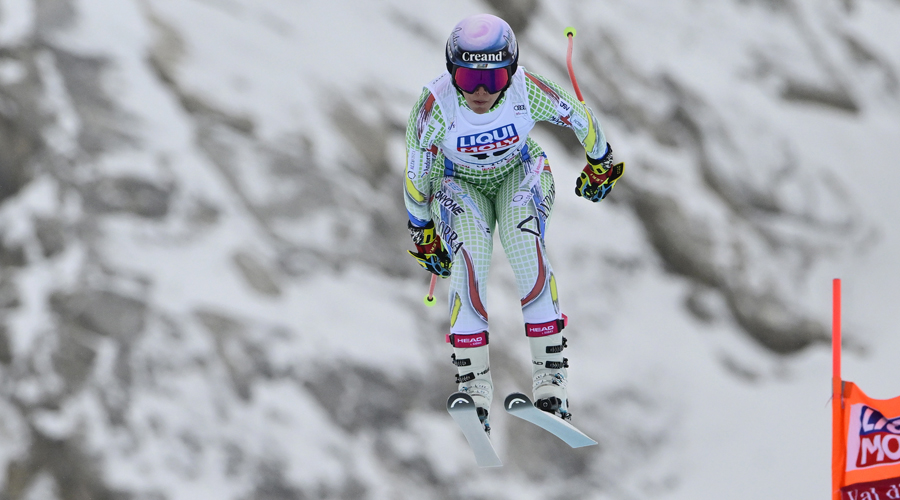 Cande Moreno, al descens de Val d'Isère (Agence Zoom)