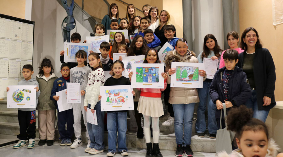 Alguns dels alumnes guardonats en el concurs d'enguany (CCAU)