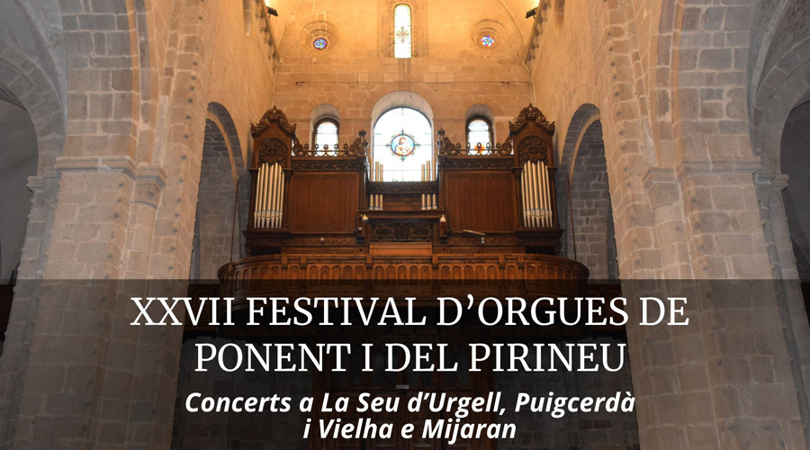 El cartell anunciant el concert a la Seu (Bisbat d'Urgell)