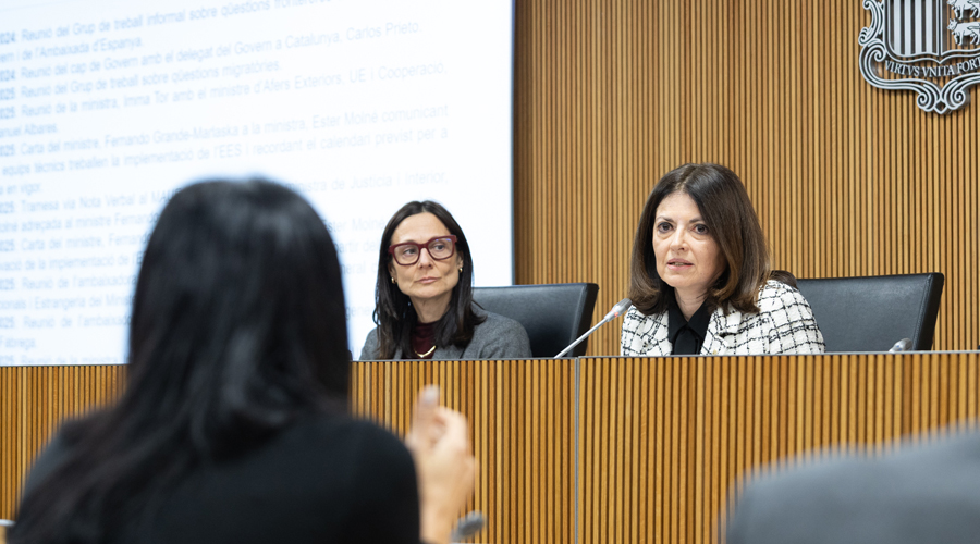 Les ministres Ester Molné i Imma Tor (SFGA)