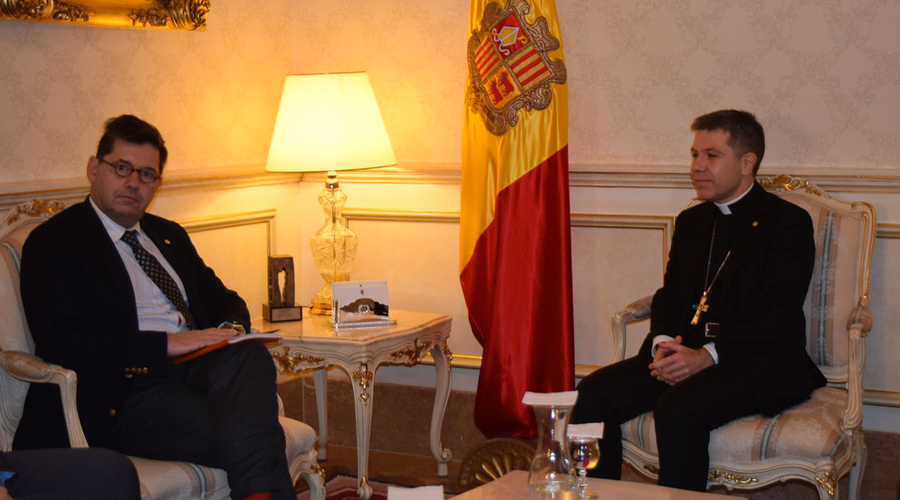 Georges-François Leclerc i Josep-Lluís Serrano (Bisbat d'Urgell)