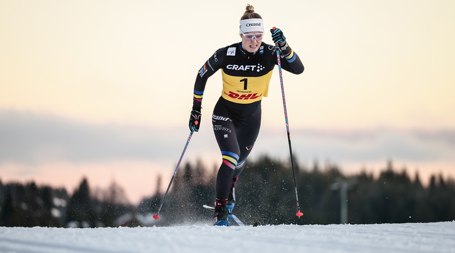 Gina del Rio, a l'sprint de la WC de Trondheim (Nordic Focus)