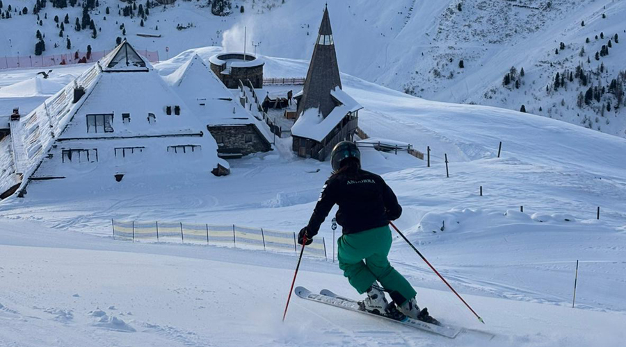 Íria Medina, a Mayrhofen abans de la cursa (FAE)
