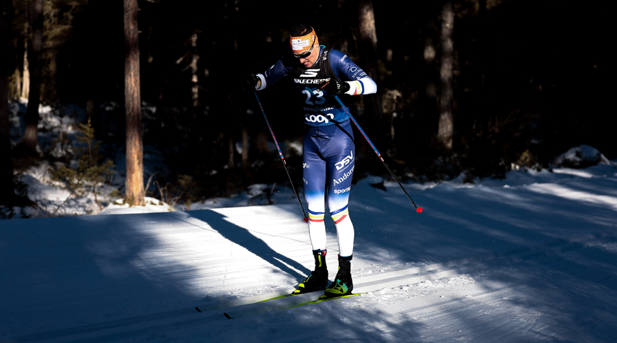Irineu Esteve, als 10km individuals en clàssic del Tour d'Ski 2025-2026 (Nordic Focus)