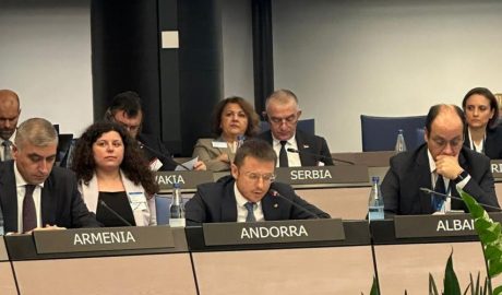 Joan León durant la seva intervenció