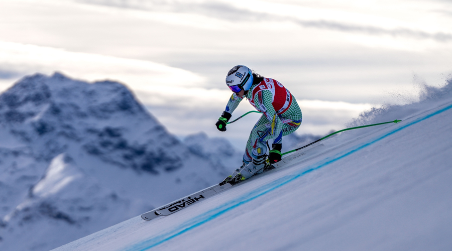 Jordina Caminal, als entrenaments de St Moritz