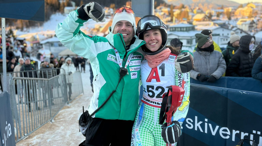 Satisfacció de Josh Alayrach i Carla Mijares, a Semmering (FAE)