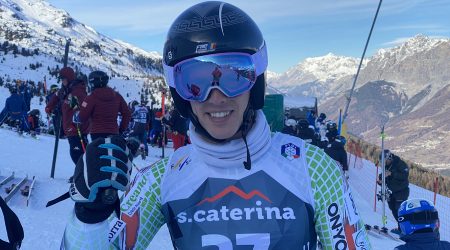 Roger Puig, en els entrenaments oficials, a Santa Caterina