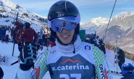 Roger Puig, en els entrenaments oficials, a Santa Caterina