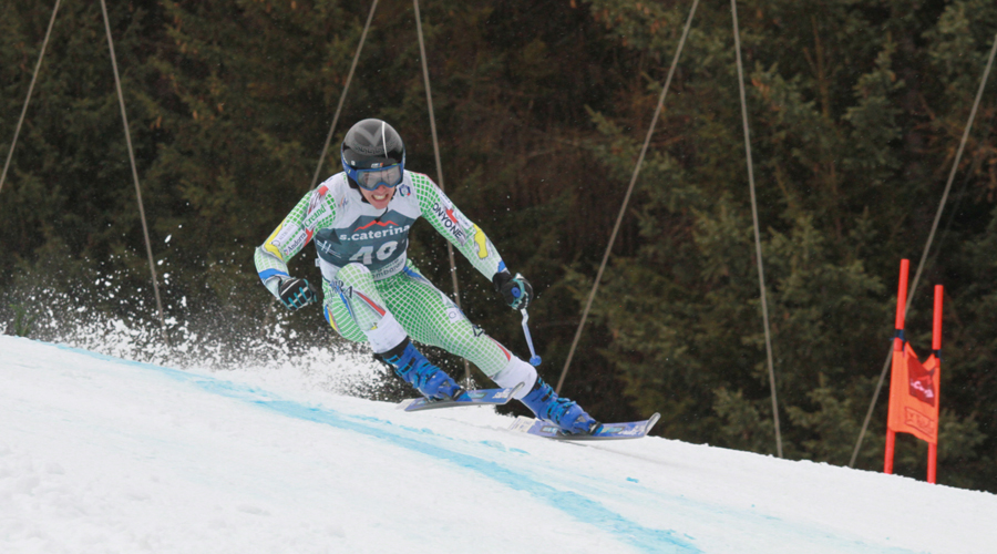 Roger Puig durant el seu descens