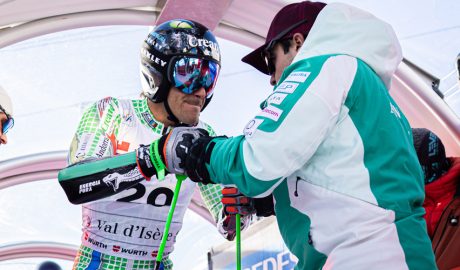 Verdú, a la porta de sortida, abans de la primera mànega de Val d'Isère