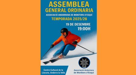 El cartell anunciant l'assemblea