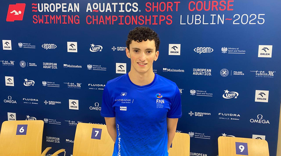 El jove nedador andorrà, Biel Cuen (FAN)