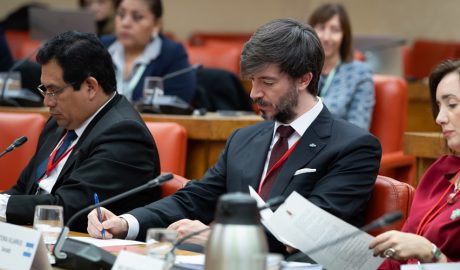 El síndic general, Carles Ensenyat, en la seva estada a Madrid