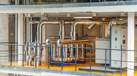 Una imatge de la central d'Escaldes