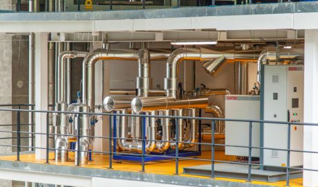 Una imatge de la central d'Escaldes