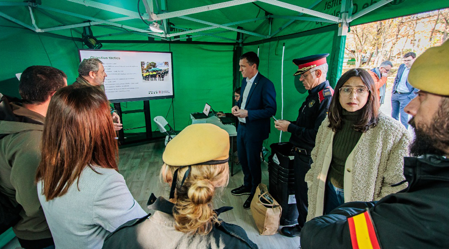 El centre de comandament avançat del dispositiu de contenció de la pesta porcina africana (Govern.cat)