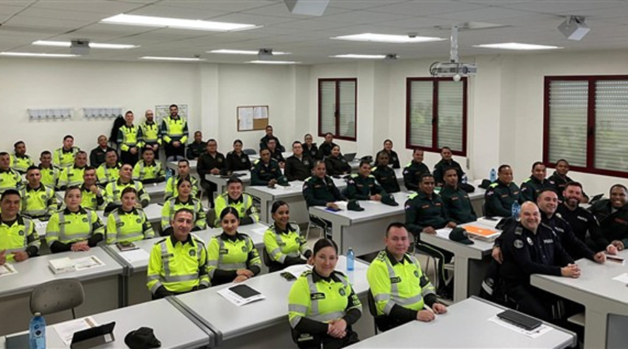 Imatge d'una de les classes de formació (Policia d'Andorra)