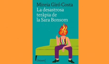 Coberta del llibre "La desastrosa teràpia de la Sara Bonsom", de Mireia Giró Costa