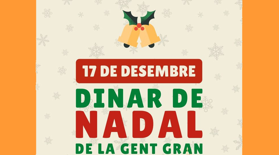 Cartell anunciant el dinar de la gent gran a la parròquia (Comú d'Encamp)