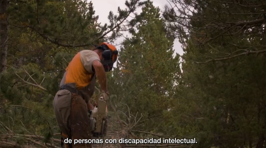 Un fotograma del vídeo de sensibilització (Integra Pirineus)