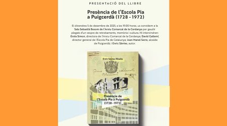 Cartell anunciant la presentació del llibre