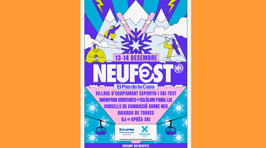 Cartell de la 1a edició del NeuFest (Comú d'Encamp)