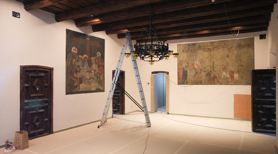 Estat d'un dels interiors de la Casa de la Vall (Consell General)