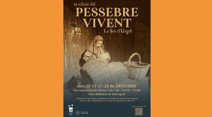 Cartell anunciador del pessebre vivent (Aj. la Seu)