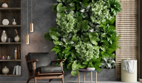 Jardí vertical a l'interior d'una llar