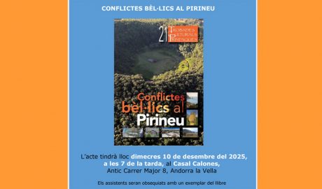 L'acte es farà a les 7 del vespre de dimecres, al Casal Calones
