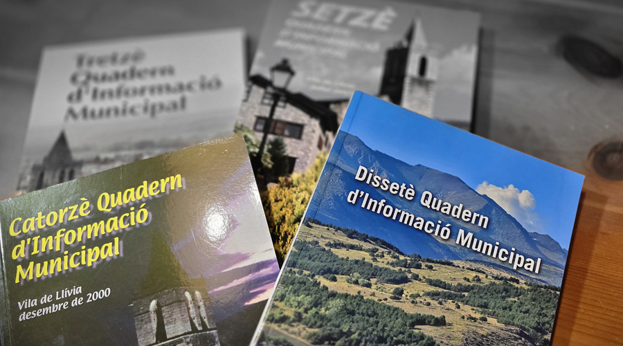 Alguns del quaderns ja digitalitzats (Aj. Llívia)